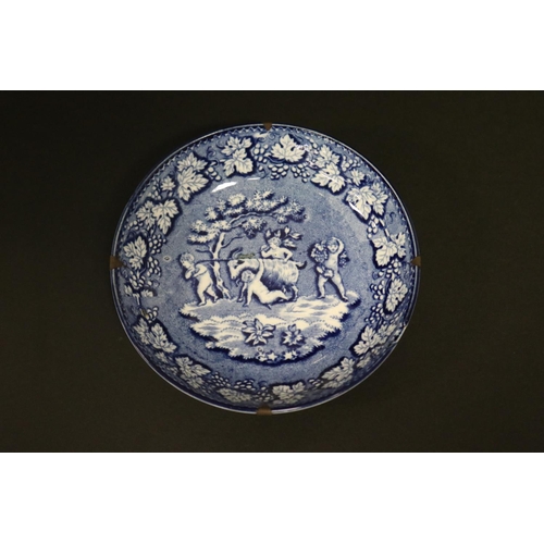 Antique blue white dish showing 2fb18a9