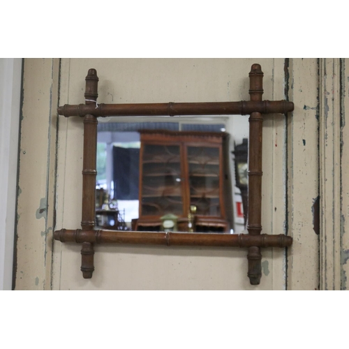 Antique French faux bamboo mirror  2fb18ca