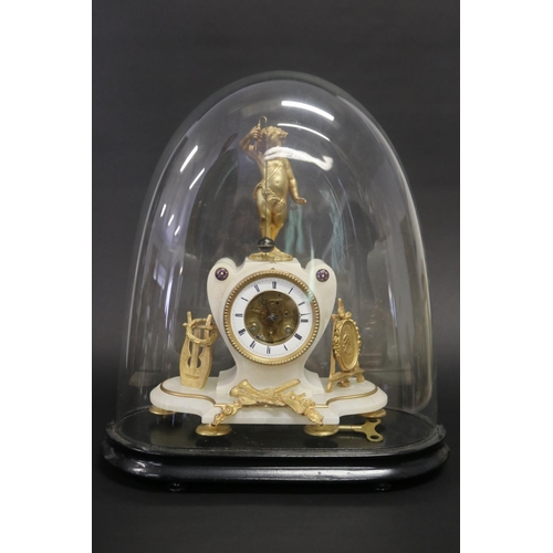 Antique French figural mantle clock  2fb196d