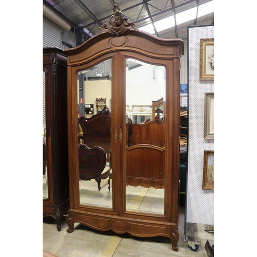 Antique French Louis XV style walnut