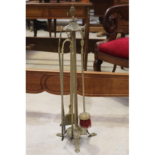 French brass fire mantle set  2fb197f