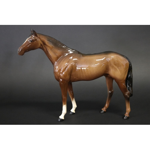Large Beswick brown glazed horse  2fb1936