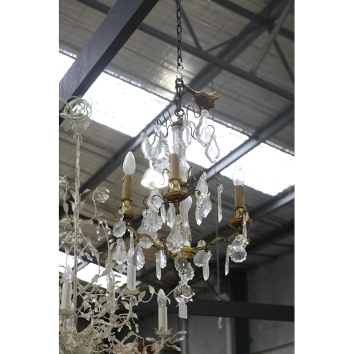 Vintage French four light chandelier  2fb19bf