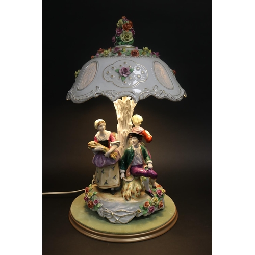 Continental porcelain figural lamp  2fb199e