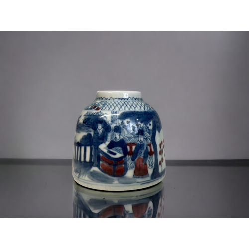 A CHINESE HAND PAINTED PORCELAIN WATER