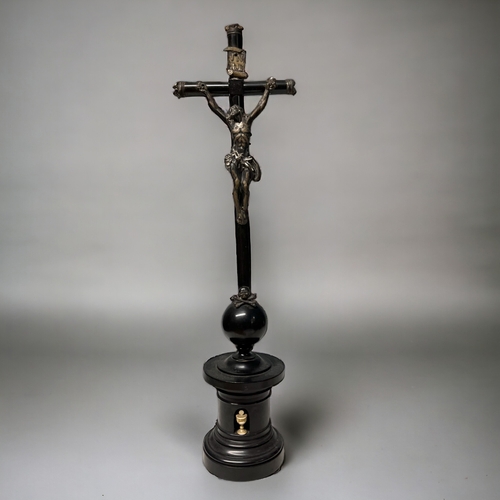 A French ebony metal Altar cross Height 2fb1a8d