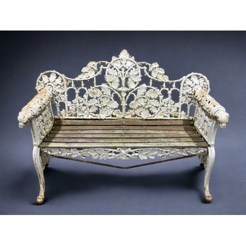 A Victorian cast iron garden bench  2fb1a9a