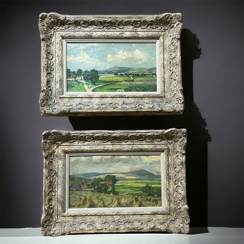 Pair of Oil on Boards, English LandscapesPossibly