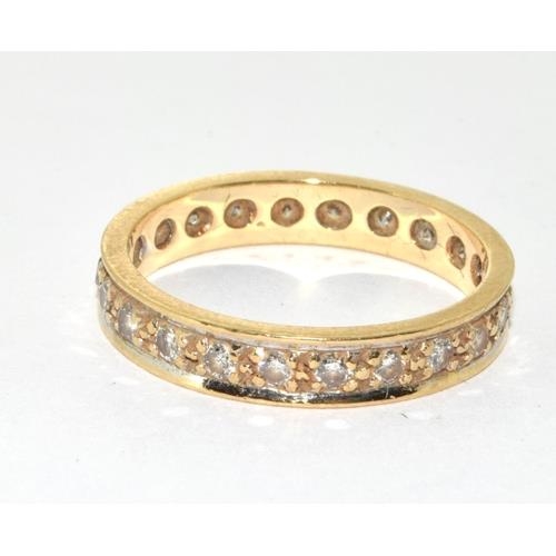 9ct gold ladies Diamond full eternity 2fb1b64