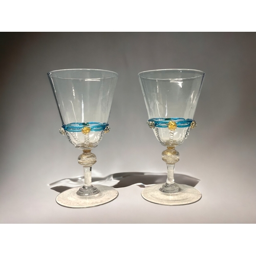 A pair of Venetian Salviati wine 2fb1b6d