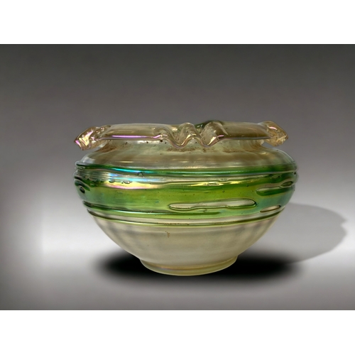 A LOETZ OLYMPIA GLASS IRIDESCENT VASE.