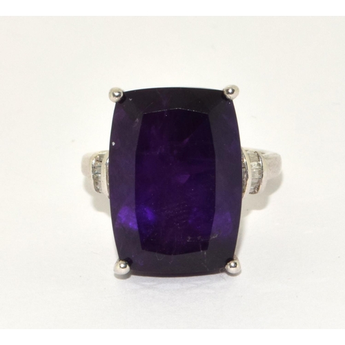 925 silver large impressive Amethyst 2fb1b24