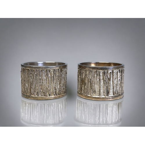 A PAIR OF STERLING SILVER MODERNIST 2fb1ba3