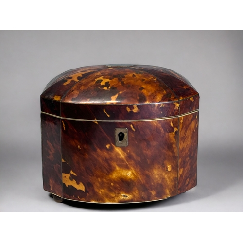 A 19th CENTURY TORTOISESHELL TEA 2fb1b82