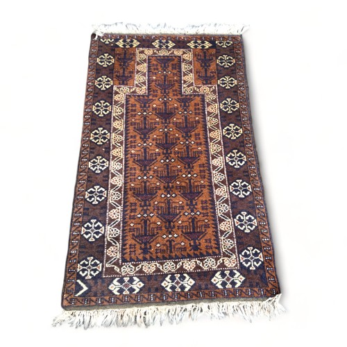 Antique Caucasian Rug, 56 x 34 brown