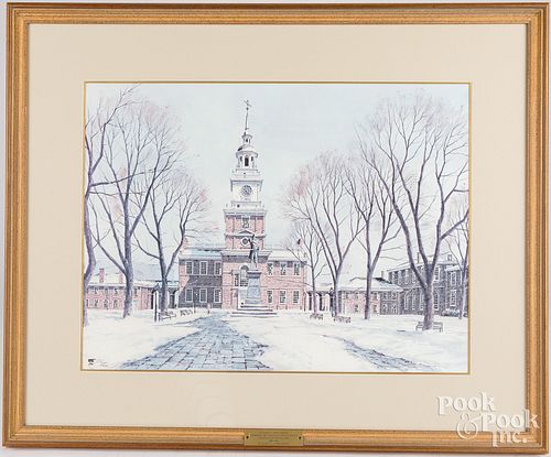 JAMES ROSS LITHOGRAPH INDEPENDENCE 2fb1c84