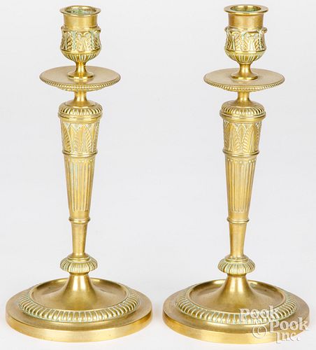 PAIR OF FRENCH GILT CANDLESTICKSPair 2fb1c42