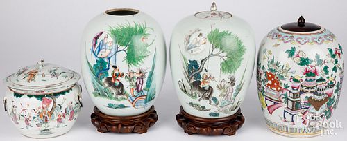 THREE CHINESE PORCELAIN GINGER 2fb1cfe