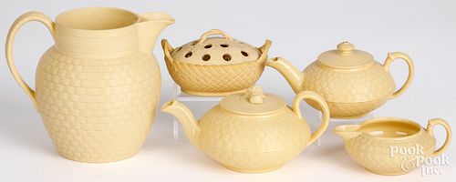 FIVE PIECES OF WEDGWOOD CANEWAREFive 2fb1ca8