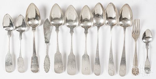 COIN SILVER FLATWARECoin silver flatware,