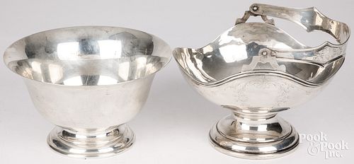 STERLING SILVER BASKET AND BOWLSterling 2fb1d59