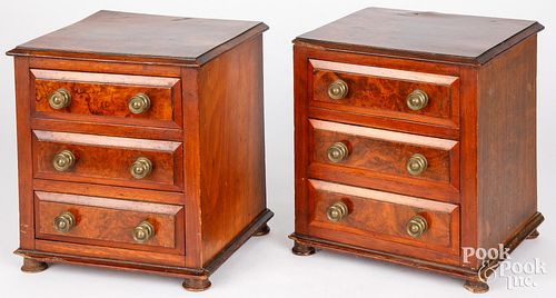 PAIR OF ENGLISH DRESSER BOXESPair of