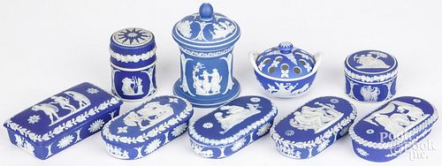 WEDGWOOD ROYAL BLUE JASPERWARE DRESSER