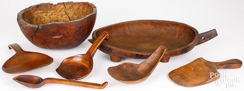 GROUP OF WOODENWARE 19TH 20TH 2fb2033