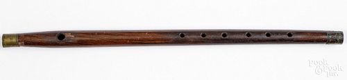 ROSEWOOD FIFE, 19TH C.Rosewood fife,