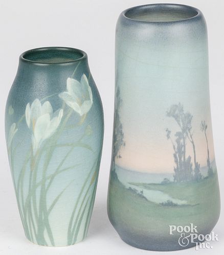 TWO ROOKWOOD ART POTTERY VASESTwo Rookwood