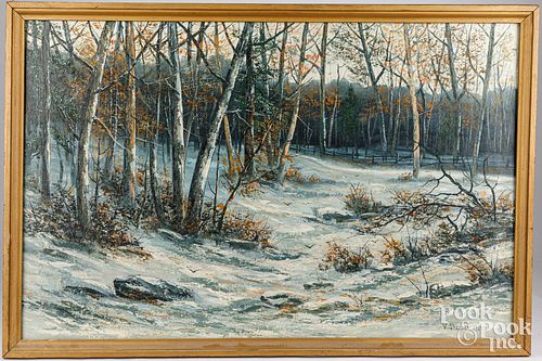 VICTOR SHEARER OIL ON CANVAS WINTER 2fb20db
