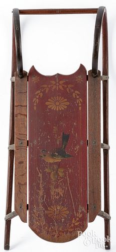 PARIS MFG CO PAINTED SLED LATE 2fb2170
