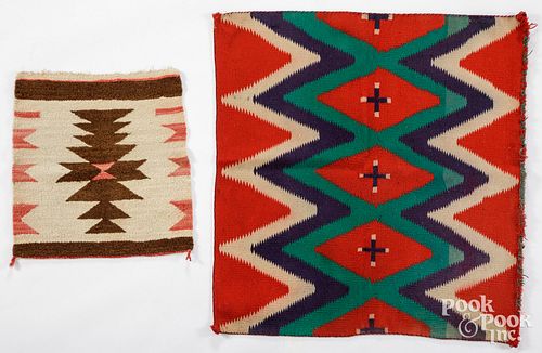 TWO NAVAJO WEAVINGS TO INCLUDE 2fb21ea