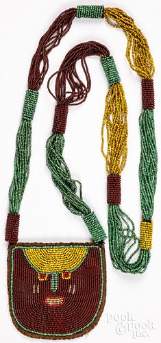 YORUBA BEADED PENDANT AND NECKLACEYoruba 2fb2215