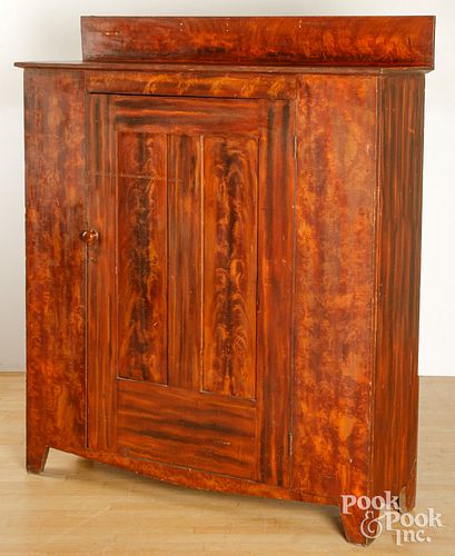 LARGE PAINTED PINE JELLY CUPBOARD  2fb22e4
