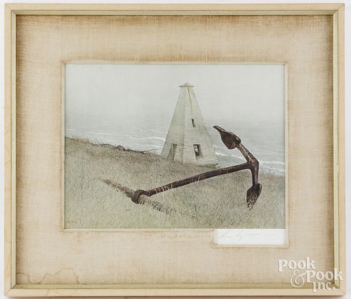 ANDREW WYETH SIGNED COLLOTYPEAndrew 2fb2375