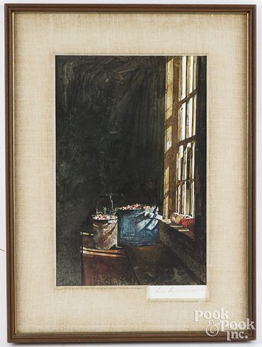 ANDREW WYETH SIGNED COLLOTYPEAndrew 2fb2376