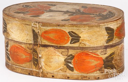 CONTINENTAL PAINTED BENTWOOD BOX  2fb2383