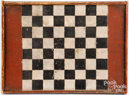 PAINTED GAMEBOARD 19TH C Painted 2fb238d