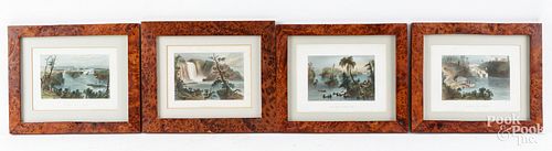 FOUR BARTLETT LITHOGRAPH RIVER SCENESFour