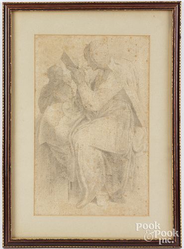 CONTINENTAL SCHOOL GRAPHITE DRAWING  2fb23ce