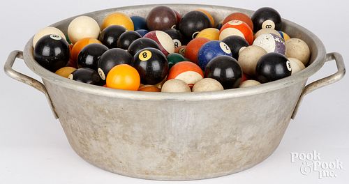 COLLECTION OF VINTAGE POOL BALLSCollection 2fb23d2