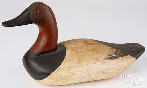 CARVED AND PAINTED CANVASBACK DUCK 2fb244a