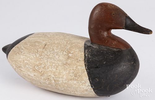 CARVED AND PAINTED CANVASBACK DUCK 2fb2411