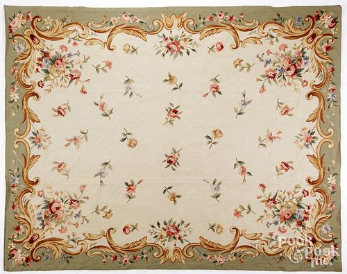 AUBUSSON STYLE NEEDLEWORK CARPETAubusson 2fb2420