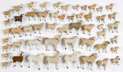 LARGE GROUP OF STICK LEG SHEEP  2fb24eb