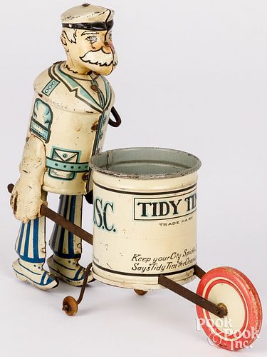 MARX TIN LITHOGRAPH WIND-UP TIDY TIM,