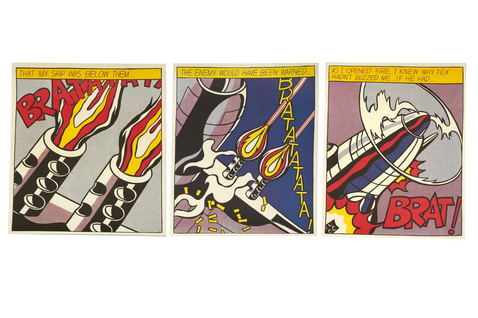 ROY LICHTENSTEIN AS I OPENED FIRE  2fb25ea