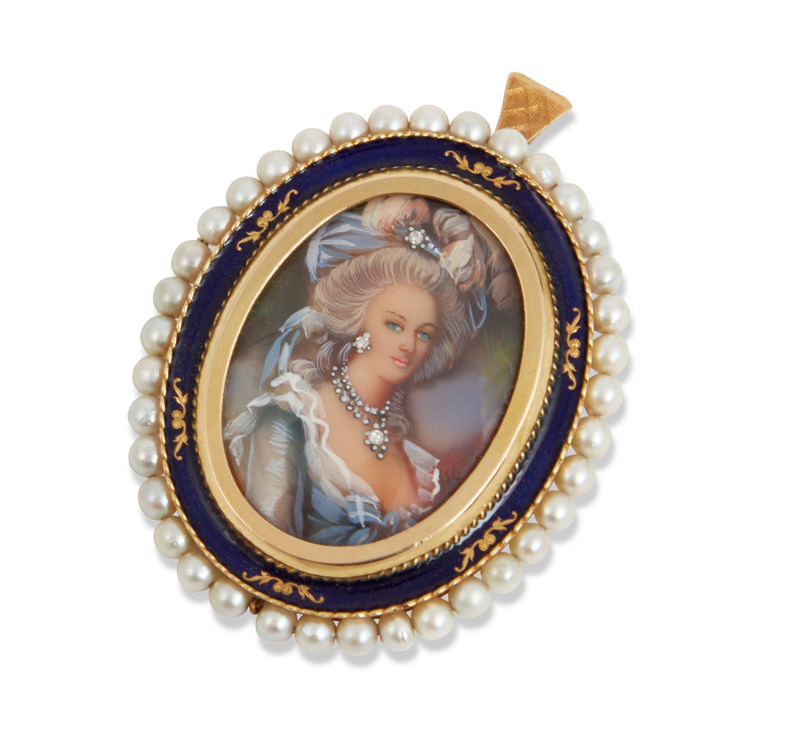 CORLETTO DIAMOND 18K GOLD PORTRAIT 2fb25b3