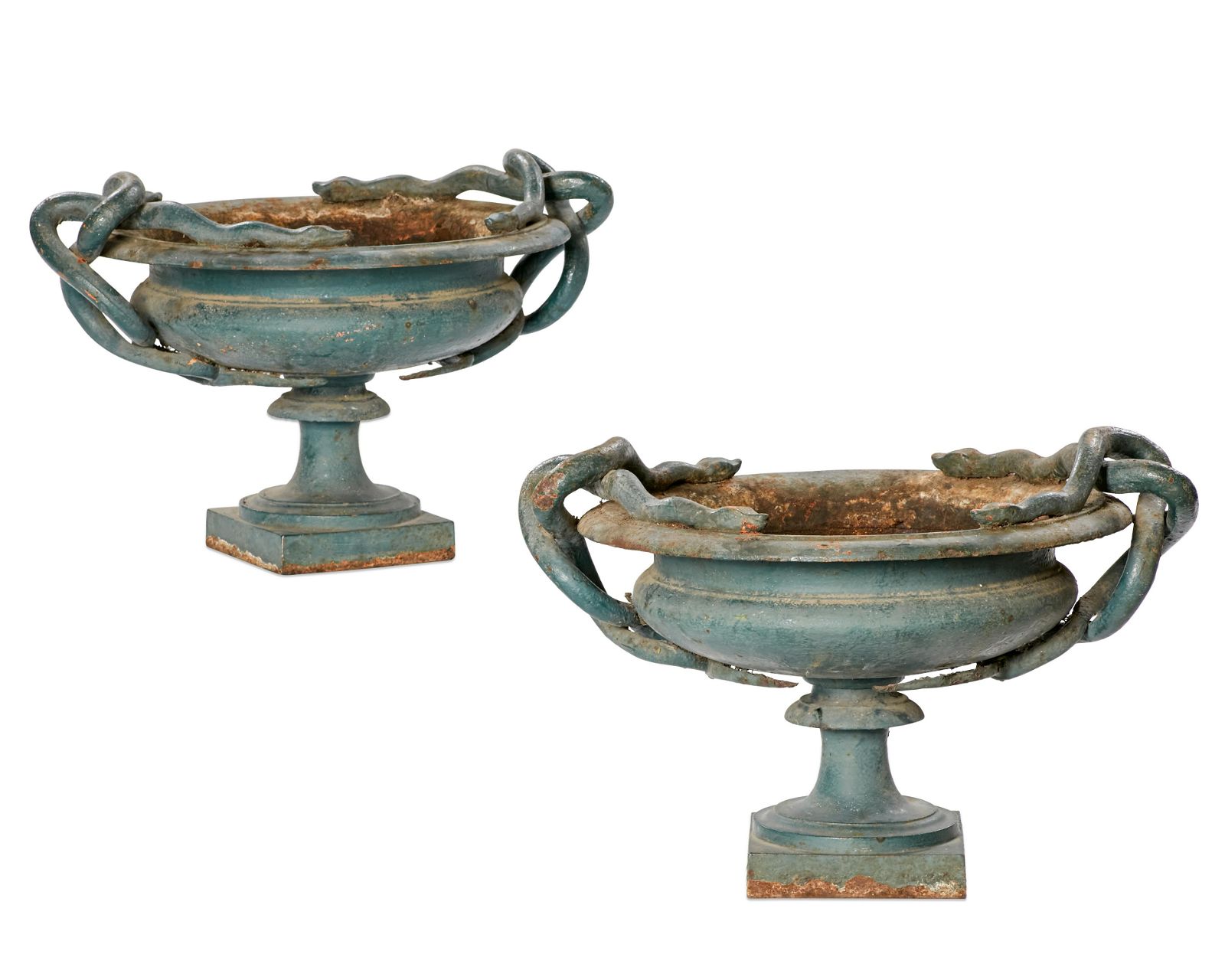 A PAIR OF FRENCH VERDIGRIS CAST 2fb2631